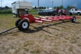 Industrias America 625 bale wagon, with extra hitch on back