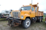 2001 International Tandem Dump Truck, automatic, Force America spreader control in cab, plow control