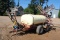 Hardy model tr500 500 gallon sprayer on tandem axle transport, PTO driven pump, approximately 45' fo
