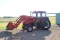 Case IH 5220 Maxxum Tractor, Cab with heat and air conditioning, has Case 510 hydraulic loader with