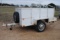 1986 4'x8' Steel Trailer, 2-wheel, swinging double doors on back, tool box on side, has tarp that go
