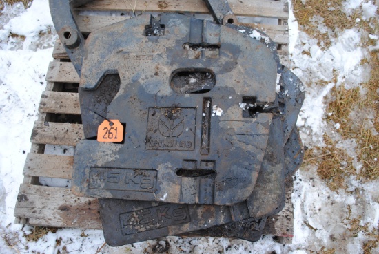 1000# of New Holland Tractor Weights & Bracket