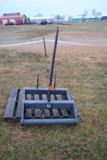 Bobcat brand 3-point bale spear for telehandler