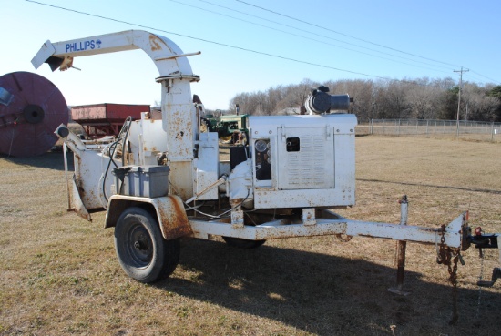 Bandit 150xp Chipper, GM 4 cylinder, gas, EFI, 9" cap, double hydraulic, self-feed, extra blades inc