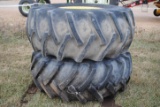 Pair of Firestone 23.1-26 tires on 8-bolt 20