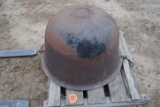 Cast iron kettle, stamped 50 in cast on bottom, 50 gallon?