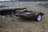 Homemade Trailer, 5' wide inside fender by 8' to front of 'V', permanent license, new axle, new tire