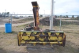 John Deere 7' Front-Mounted Snow Blower with pto, hydraulic spout, dual auger, works, off of JD 4010