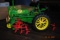 Precision John Deere 2-cylinder tractor with mounted row cultivator