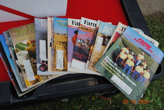 Misc. farming magazines including Farm Industry News, Farm Journal, Toy Farmer, Successful Farming