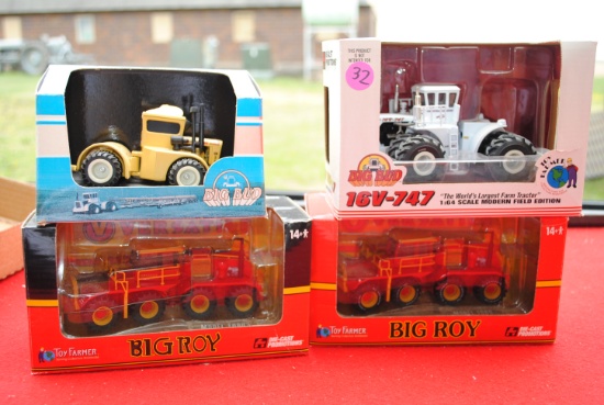 1/64 Versatile Big Roy Model 1080 museum version, 1/64 Toy Farmer Big Roy 1080 factory version, 1/64