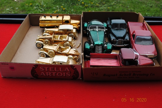 2 Boxes including misc. trucks & cars
