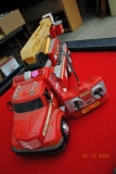 Remote control fire truckk, Camaro car plastic, Ertl 57-67-97 engines, Jaguar XC220 car