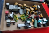 2 Boxes including 1/64 Big Bud, Cat, Gleaner, White, John Deere tractors & implements