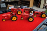 1/16 Massey Harris 81, Massey Harris 44 with driver, Massey Harris 33, Massey Harris 44 with driver,