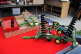 2 Boxes including John Deere 4-row planter, John Deere folding disc, Massey Ferguson barge box, fold