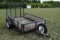 5'x8' Trailer, rated 3,000 pounds, permanent license, fold down ramp in back