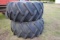 Pair of 28.1-26 10-ply tires with 8-bolt rims (off of 4400 combine) (sell as pair)