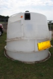 3 Round Calf Huts, cracked, (selling as 1 lot)