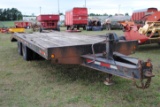 1992 Pintle Hitch Trailer, Air brakes - backed off now, tandem duals, 19' flat plus 5' beaver tail