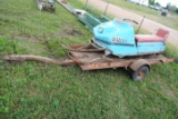 1969 Larson Snowmobile (does not run) on single place Spartan trailer, trailer only has registration