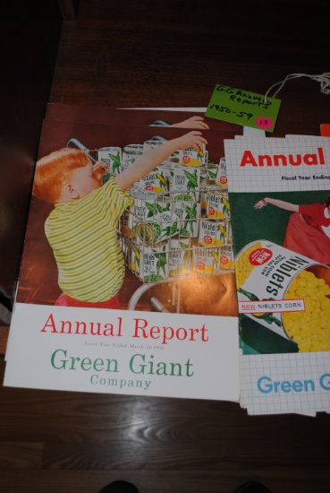 Green Giant Annual Reports 1950-1959