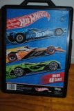 Hot Wheels 48 car case with 48 +/- cars