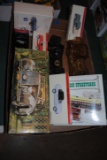 GM toy cars, Ford toy car, classic street cars, glass cars with cologne - Avon?