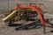 New Holland 256 Rake with rubber teeth, staggered wheels, works good