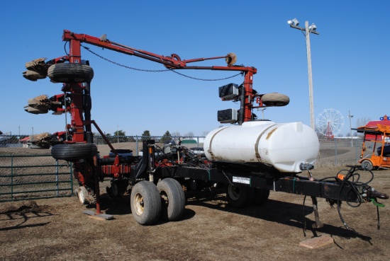 White 6700 3-point planter on Elk Creek Engineering cart, 30", 12-row, bean plates in planter, corn