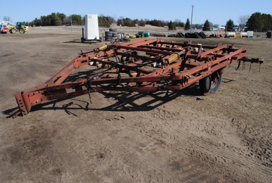 International 45 13' Vibrashank cultivator with harrow