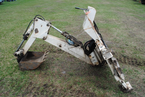 Clark Backhoe with universal skid mount, 16" tooth bucket