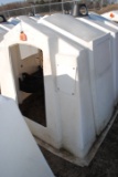 Poly Square calf hut with buckets, no bottle slot