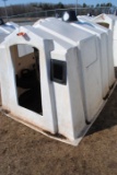 Poly Square calf hut with buckets