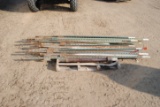 22+/- Fence Posts T-posts & post pounder (sell as one lot)