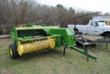 John Deere 336 small square baler with hydraulic John Deere kicker, nice, for more information, call