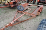Red single axle trailer, Homemade, NO TITLE, 10'x70