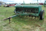 John Deere 8300 Grain Drill with grass seeder, works good
