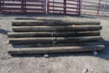 Pile of Wooden Fence Posts, approx. 32+/- (sell as pile)