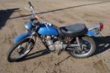Honda SL125, blue in color, does not run, appears to be close to complete, VIN SL125S-1105604, Title