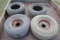 4 12-16.5 Tires (2 w/rims & 2 w/o), (fit lot #755 1976 Schusters trailer)