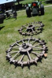 Pair of Twin City J rear steel wheels (sell as pair)