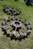 Pair of Twin City J rear steel wheels (sell as pair)