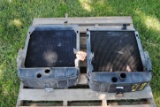 Pair of Farmall 'H' radiators (1 used and 1 new with ding in core)