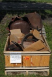 Parts for Farmall 'M' including, 2 hoods, gas tank, live hyd. Pump, 2-way cylinder, etc.