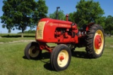 1946 Cockshutt 30 tractor, wide front, 6.50x16 fronts, 12.4-38 rears, weights, runs & drives, this c