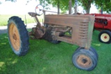 John Deere 39B, narrow front, hand crank, doesn't run, pretty complete, owner states magneto has bee