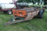 New Idea Manure Spreader, single axle, wood floor