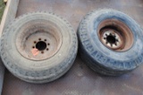 Pair of 12-16.5 tires, (fit lot #755 1976 Schusters trailer)