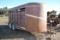 2000 S&S Duraline 16' Bumper Pull Livestock Trailer, wood floor, driver's side fender is rusted away